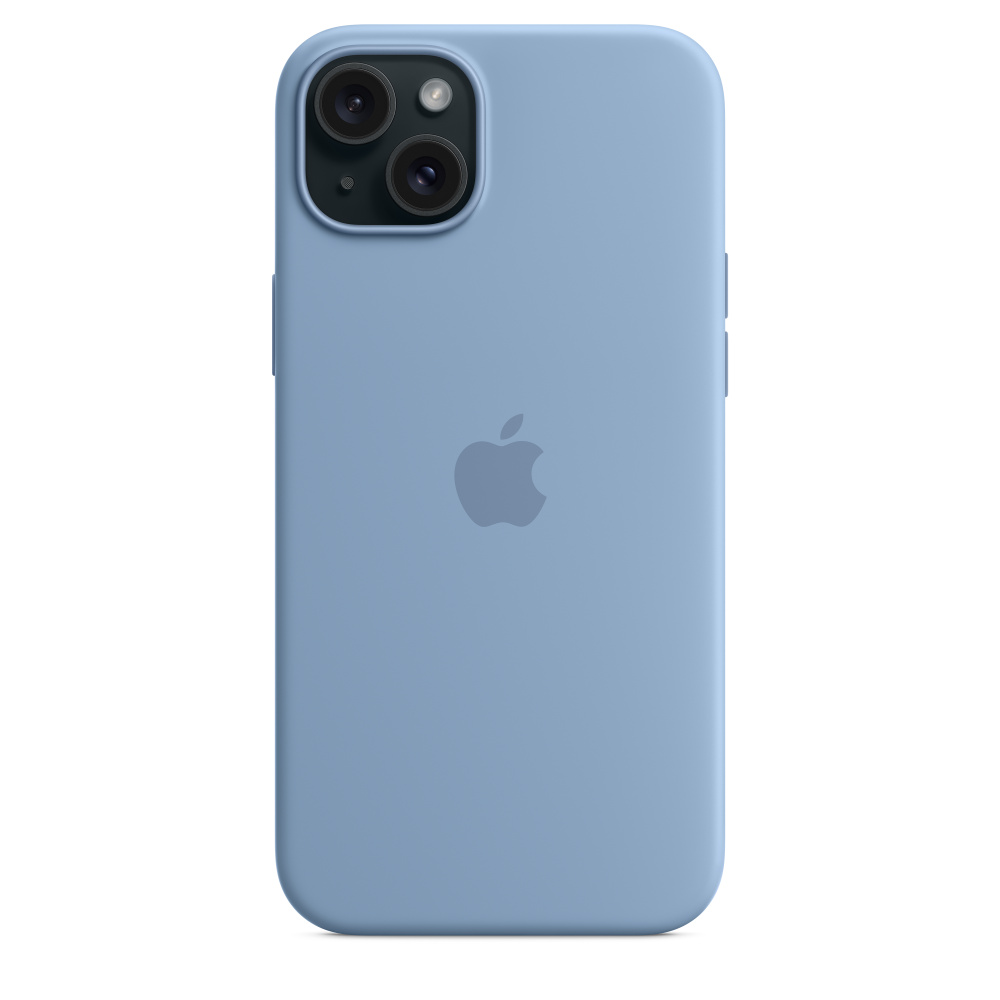 Силиконовый чехол Apple iPhone 15 Plus Silicone Case with MagSafe - Winter Blue (MT193ZM/A) для iPhone 15 Plus