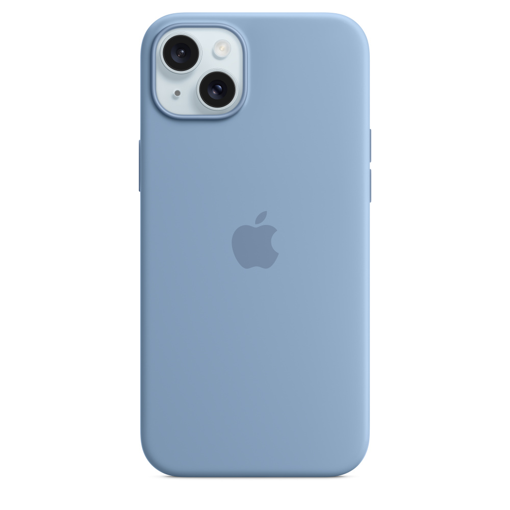 Силиконовый чехол Apple iPhone 15 Plus Silicone Case with MagSafe - Winter Blue (MT193ZM/A) для iPhone 15 Plus