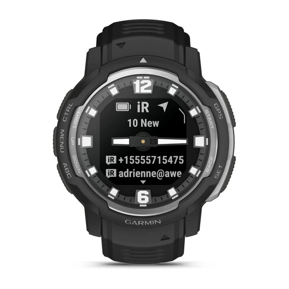 Умные часы Garmin Instinct Crossover - Standard Edition Black (010-02730-03)