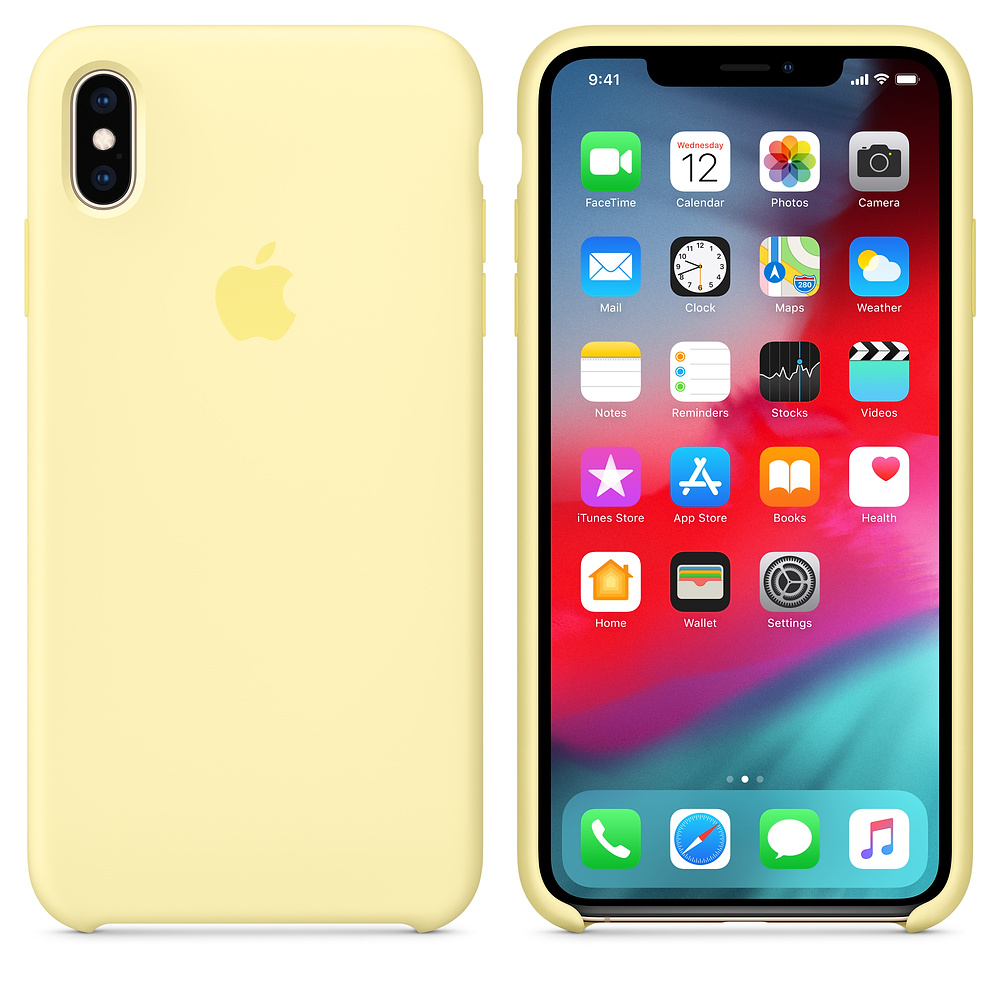 Силиконовый чехол Apple iPhone XS Max Silicone Case - Mellow Yellow (MUJR2ZM/A) для iPhone XS Max