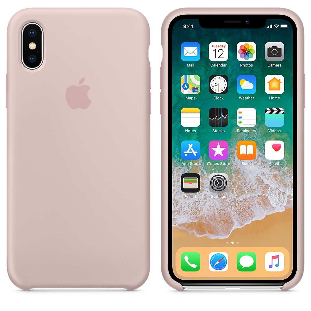 Силиконовый чехол Apple iPhone X Silicone Case - Pink Sand (MQT62ZM/A) для iPhone X