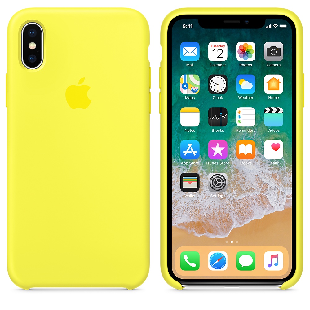 Силиконовый чехол Apple iPhone X Silicone Case - Flash (MR6E2ZM/A) для iPhone X