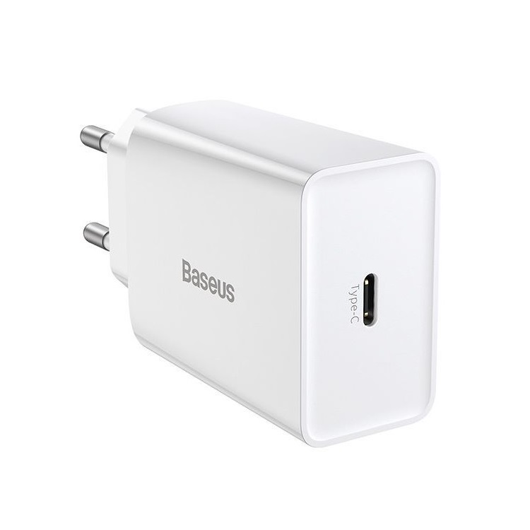 Сетевое зарядное устройство Baseus Speed Mini QC Quick Charger 1C 20W EU (CCFS-SN02) White