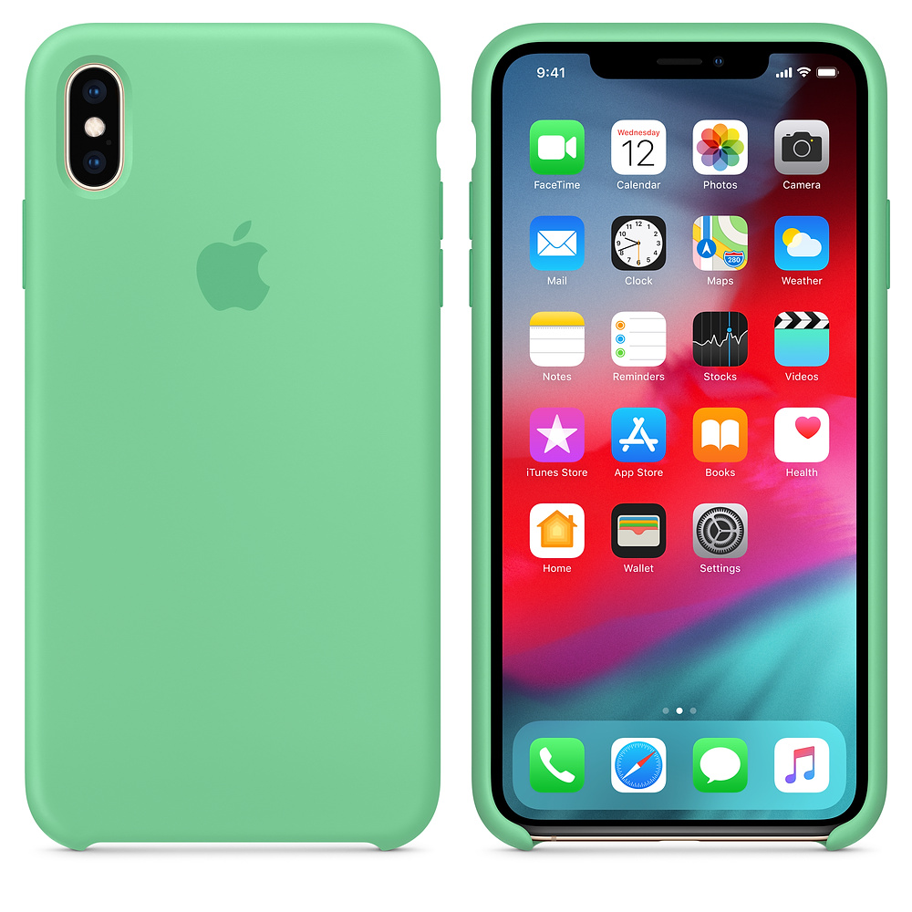 Силиконовый чехол Apple iPhone XS Max Silicone Case - Spearmint (MVF82ZM/A) для iPhone XS Max