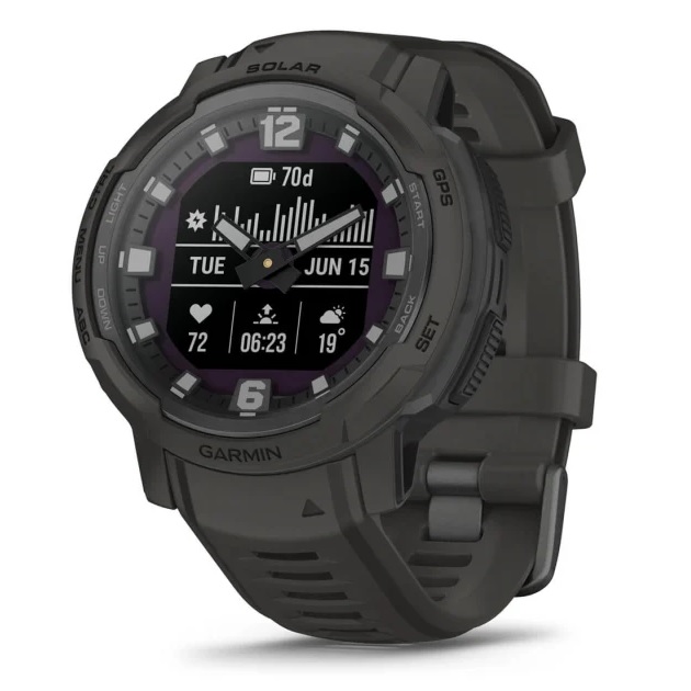 Умные часы Garmin Instinct Crossover Solar Graphite (010-02730-01)