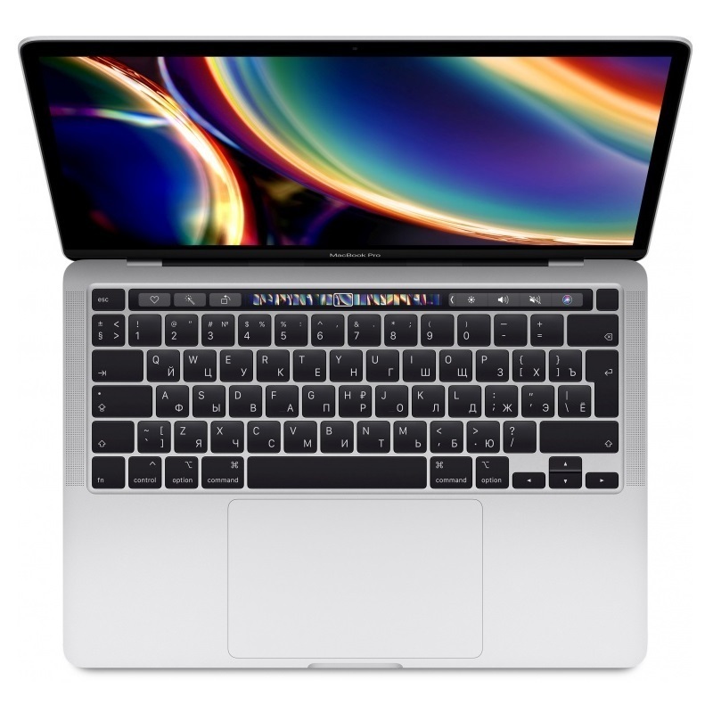 Ноутбук Apple MacBook Pro 13 дисплей Retina с технологией True Tone Mid 2020 Silver (Z0Y8000PT) (RU/A) (Intel Core i7 2300 MHz/13.3/2560x1600/32GB/1TB SSD/DVD нет/Intel Iris Plus Graphics/Wi-Fi/Bluetooth/macOS)