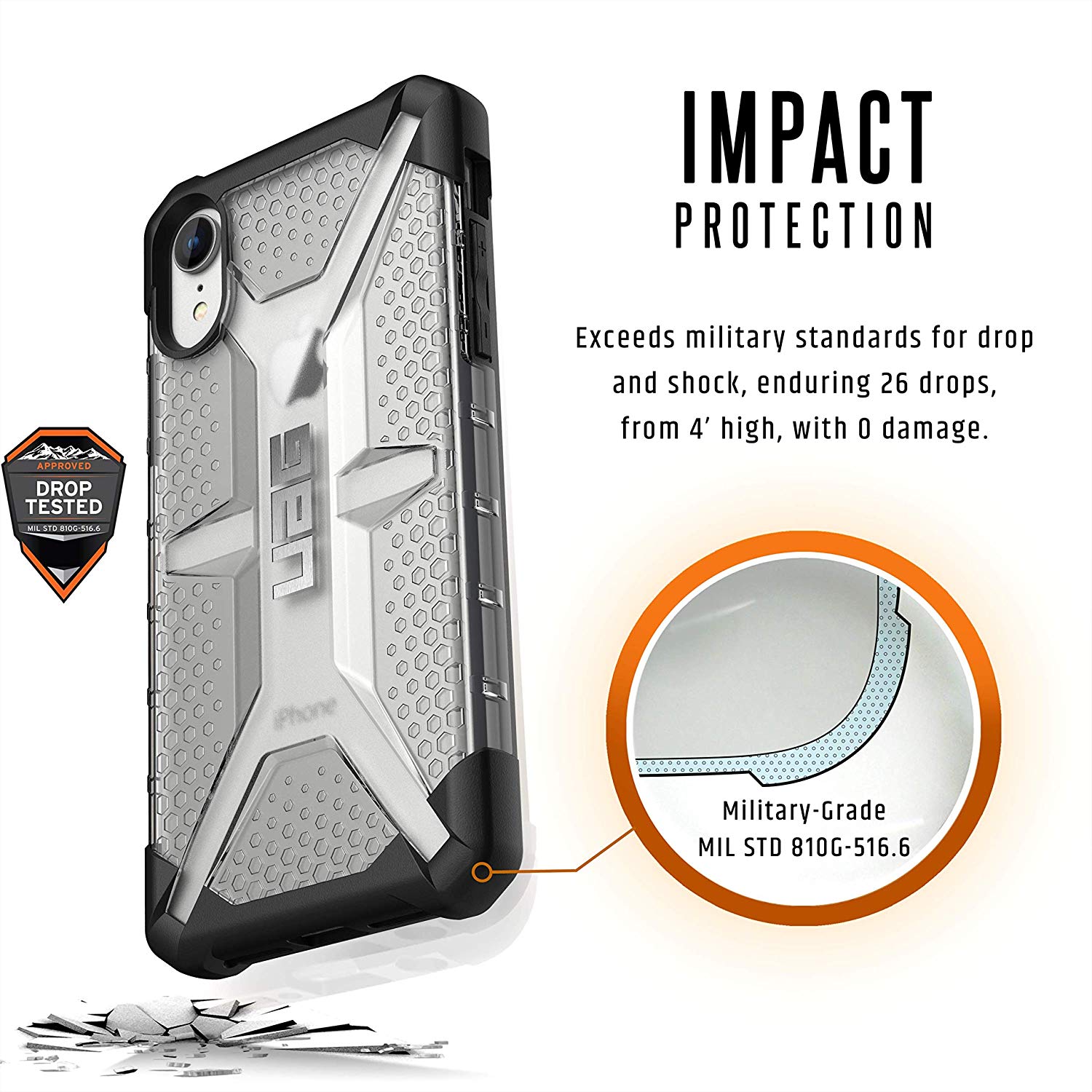 Чехол UAG Plasma Ice для iPhone Xr