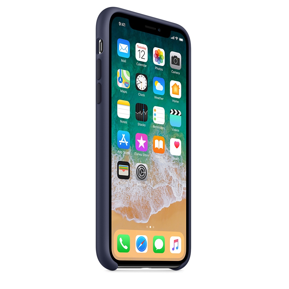 Силиконовый чехол Apple iPhone X Silicone Case - Midnight Blue (MQT32ZM/A) для iPhone X