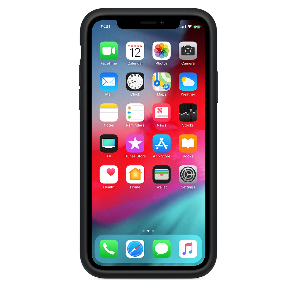 Силиконовый чехол-аккумулятор Apple iPhone XS Smart Battery Case Black (MRXK2ZM/A) для iPhone Xs