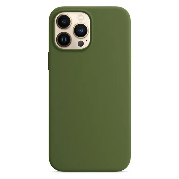 Силиконовый чехол Naturally Silicone Case Olive для iPhone 13 Pro Max