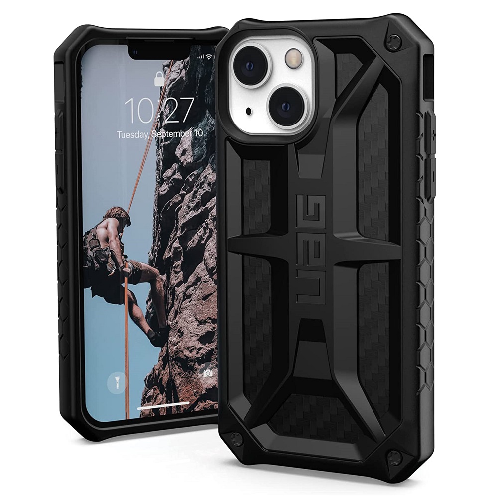 Противоударный защитный чехол UAG Monarch Carbon Fiber для iPhone 13 mini