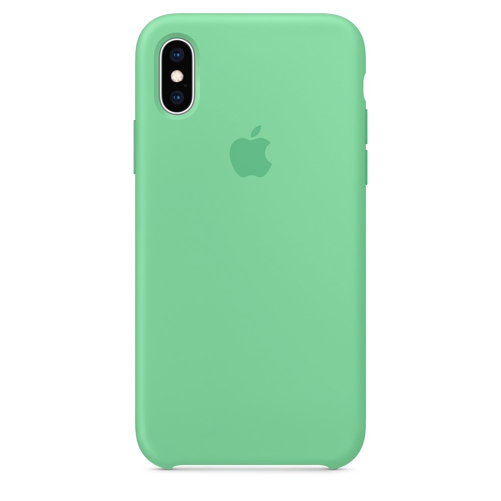 Силиконовый чехол Apple iPhone XS Silicone Case - Spearmint (MVF52ZM/A) для iPhone XS