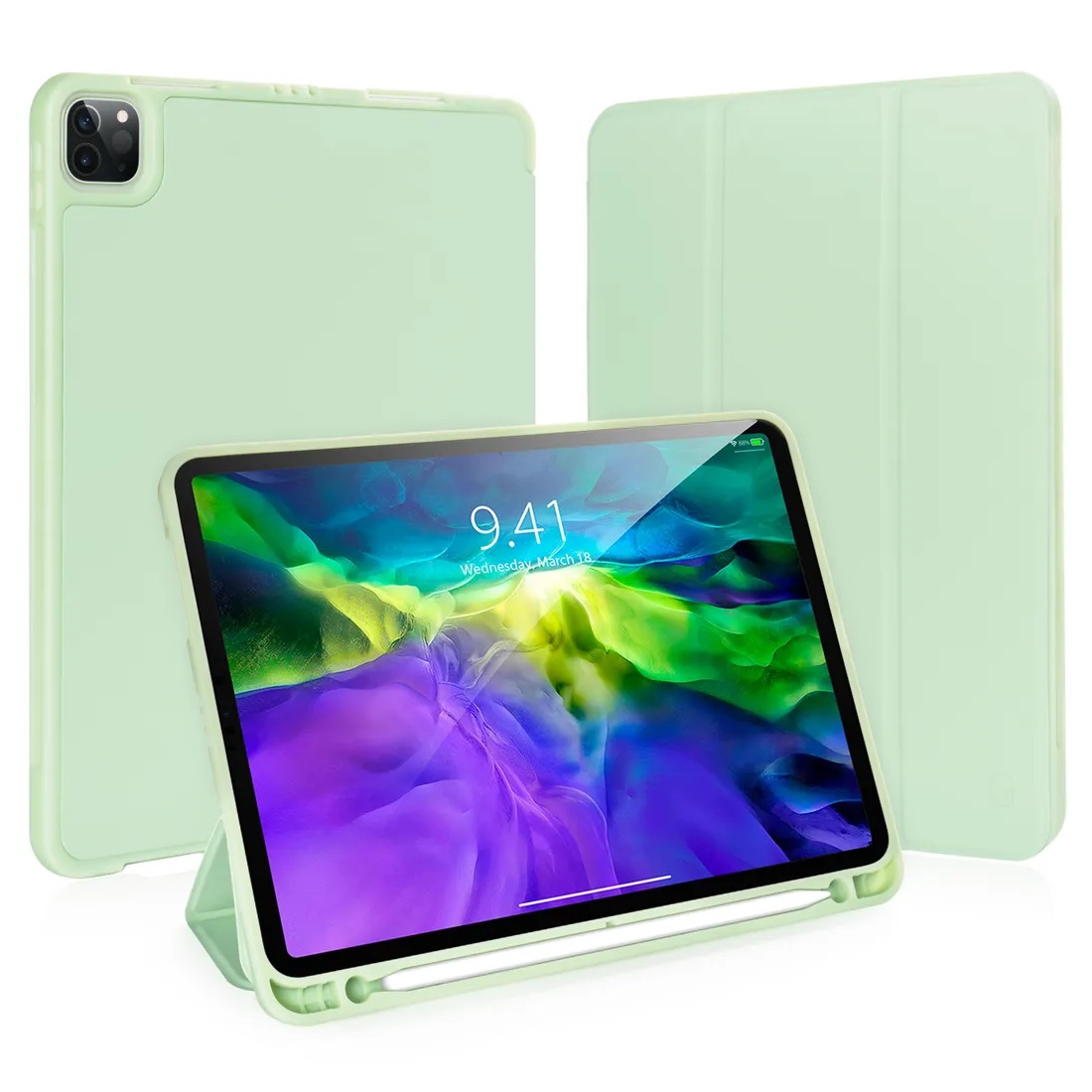 Чехол-книжка Gurdini Milano Series (pen slot) для iPad Pro 11 Green