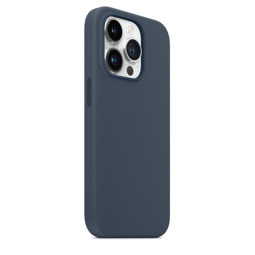 Силиконовый чехол Naturally Silicone Case with MagSafe Storm Blue для iPhone 14 Pro