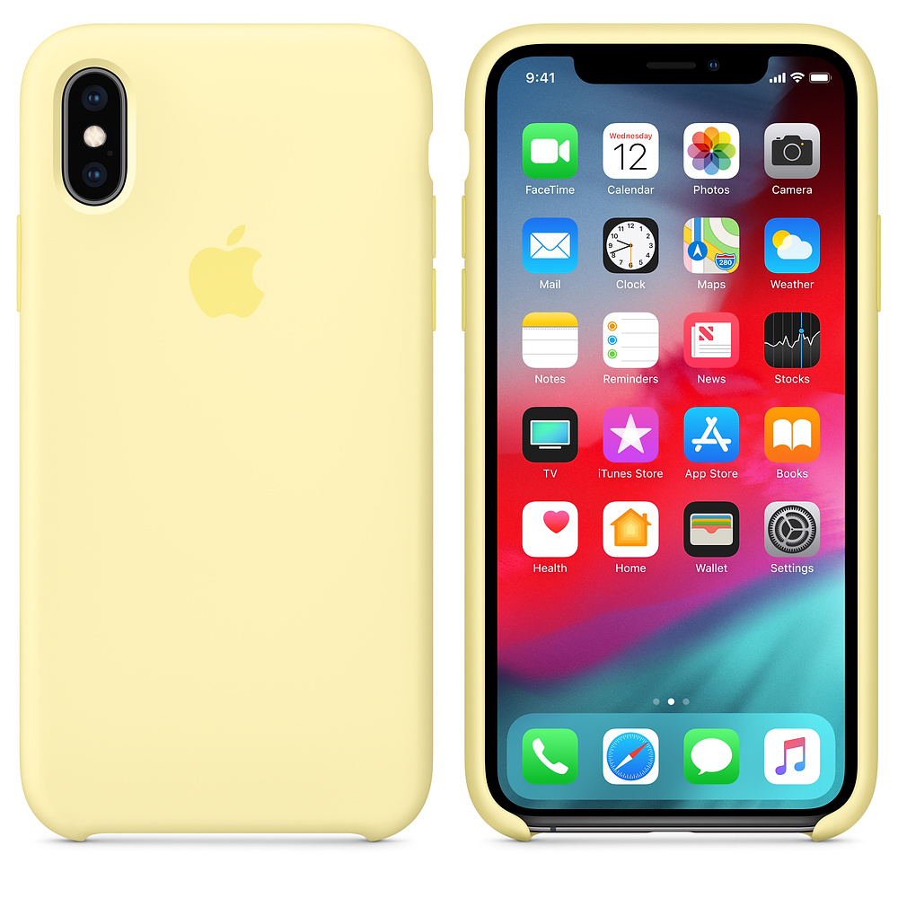 Силиконовый чехол Apple iPhone XS Silicone Case - Mellow Yellow (MUJV2ZM/A) для iPhone XS