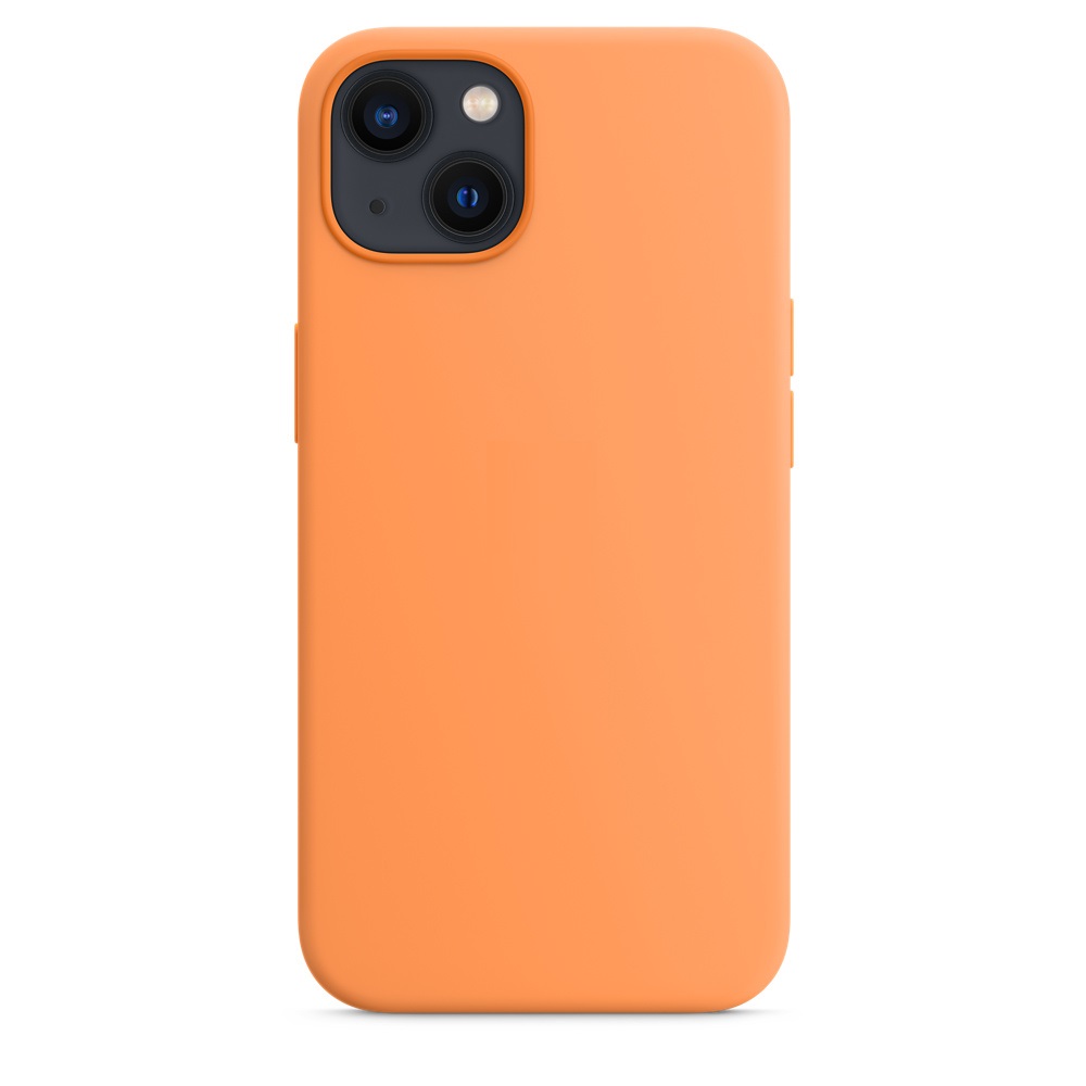 Силиконовый чехол Naturally Silicone Case with MagSafe Marigold для iPhone 13