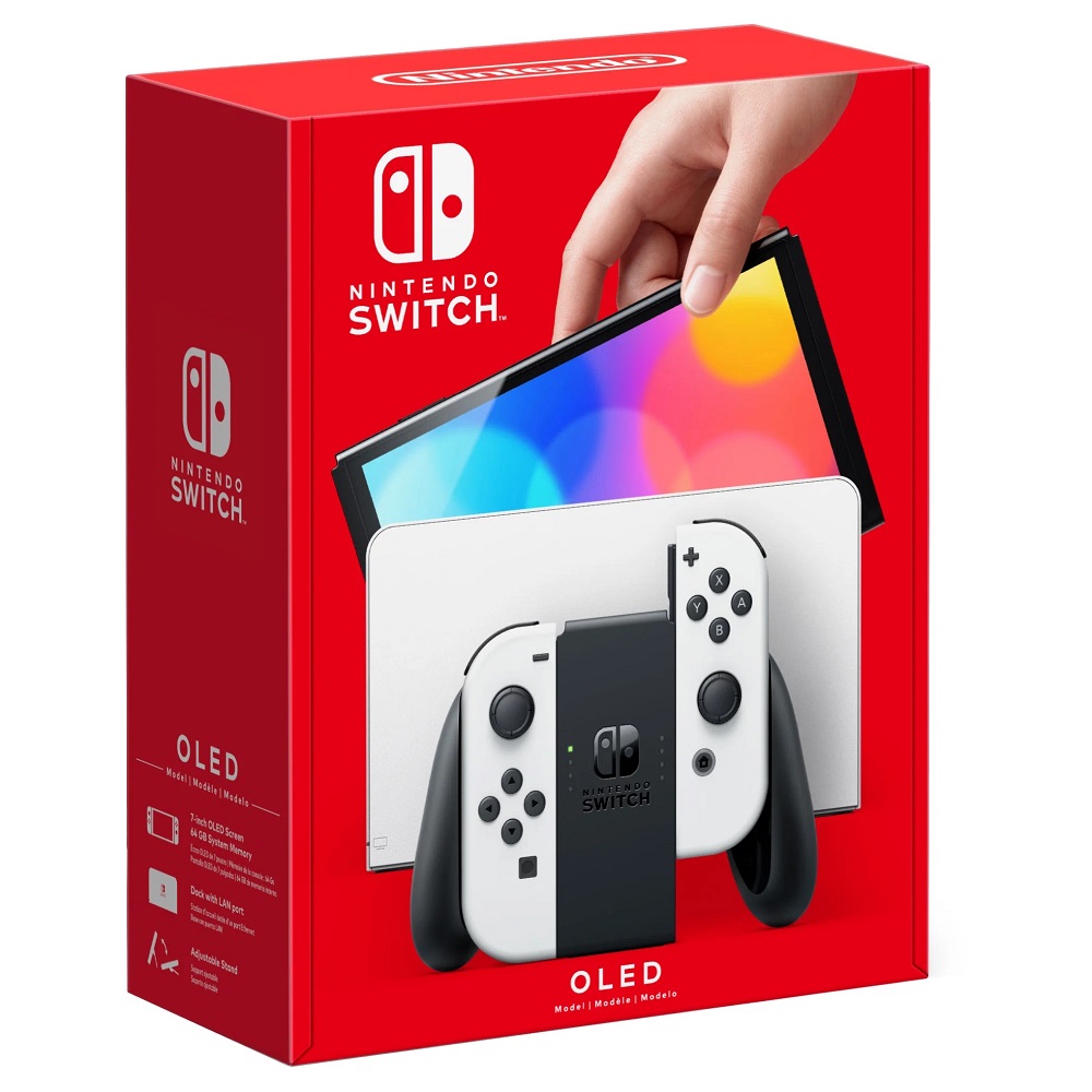 Игровая приставка Nintendo Switch OLED 64 ГБ, белый