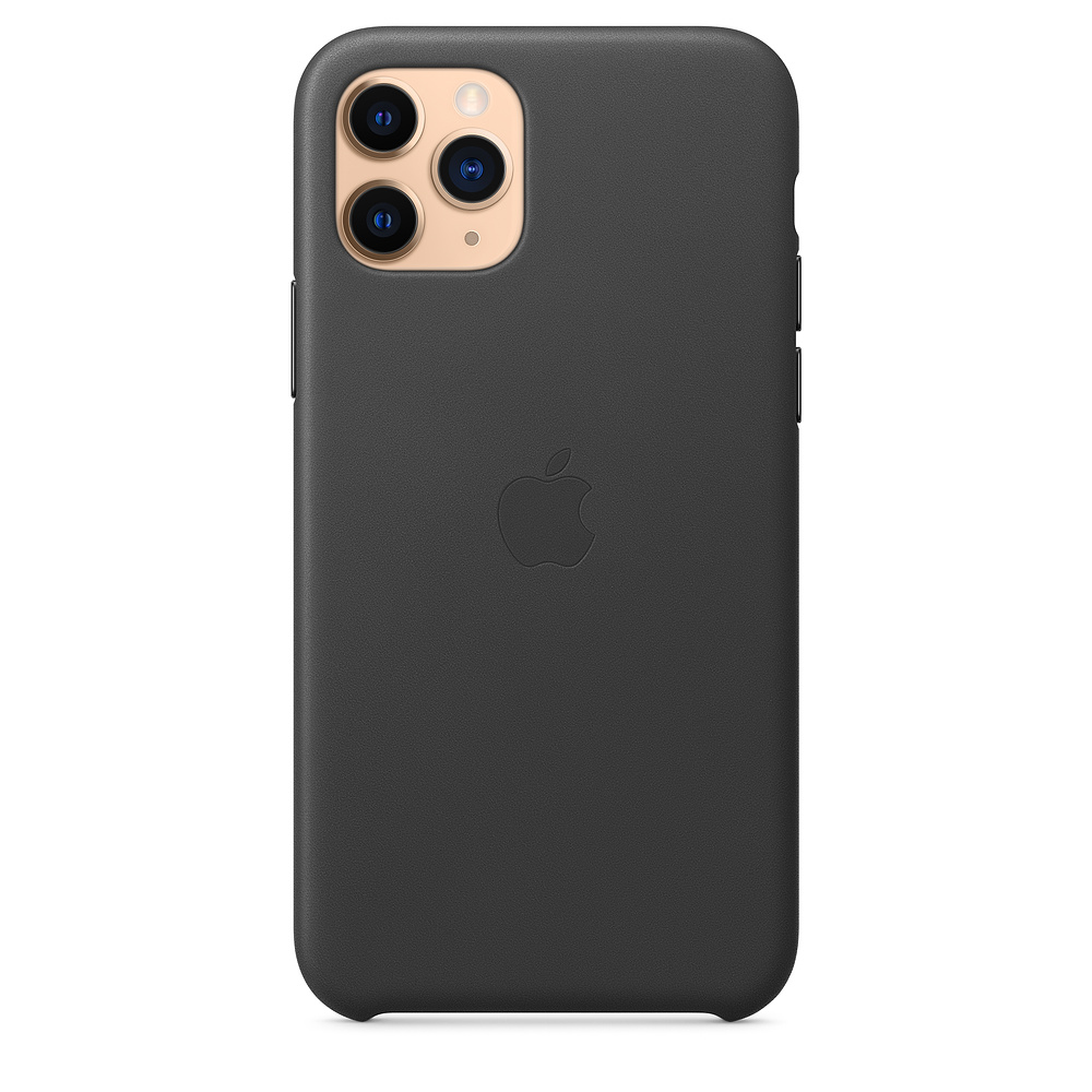 Кожаный чехол Apple iPhone 11 Pro Leather Case - Black (MWYE2ZM/A) для iPhone 11 Pro