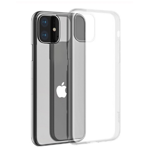 Силиконовый чехол прозрачный для iPhone 11