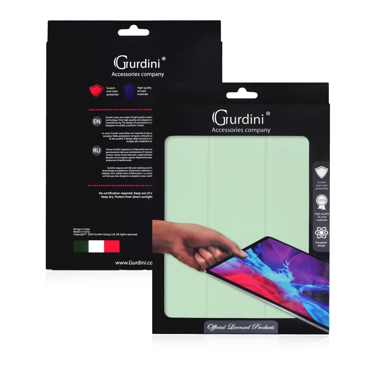 Чехол-книжка Gurdini Milano Series (pen slot) для iPad Pro 11 Green