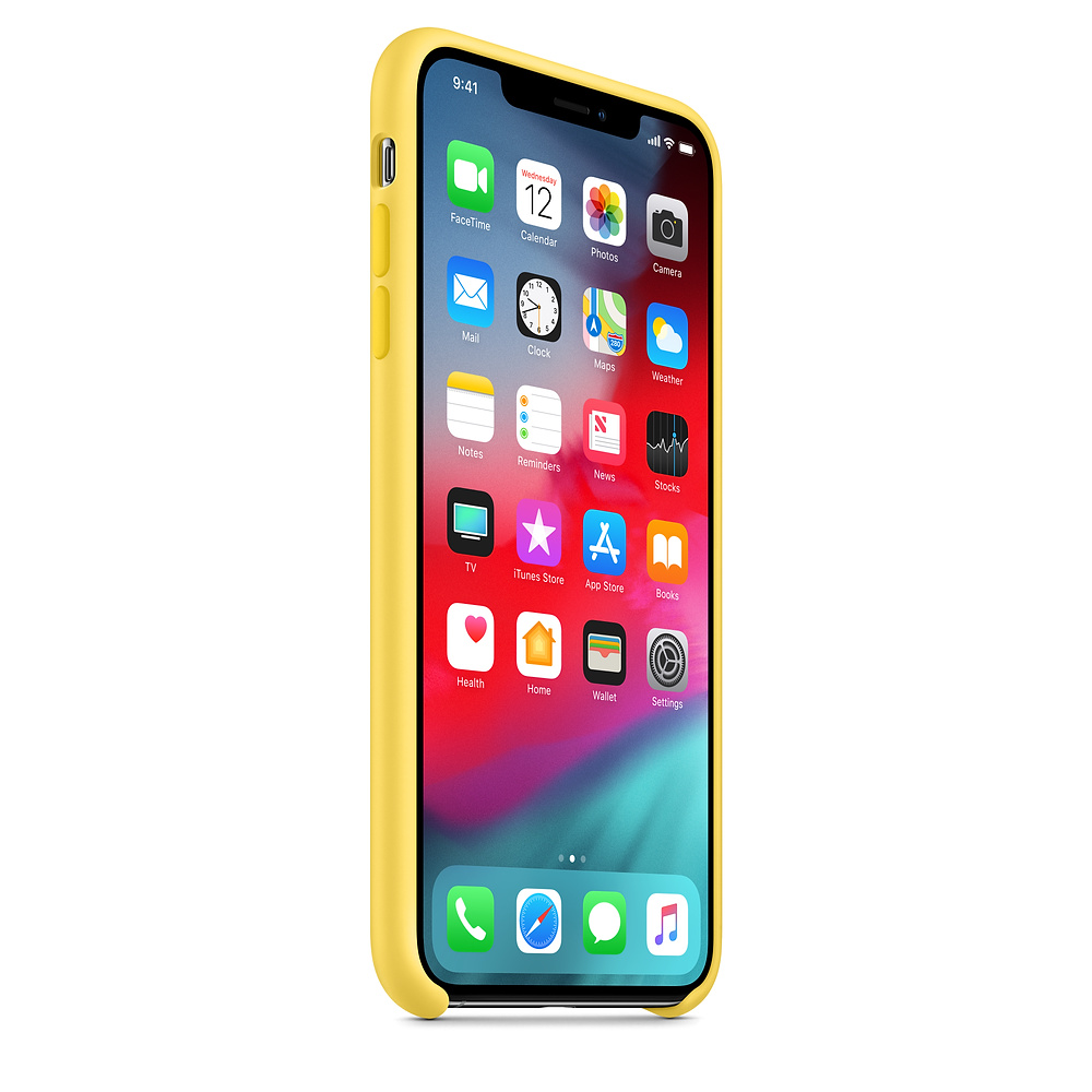 Силиконовый чехол Apple iPhone XS Silicone Case - Canary Yellow (MW992ZM/A) для iPhone XS