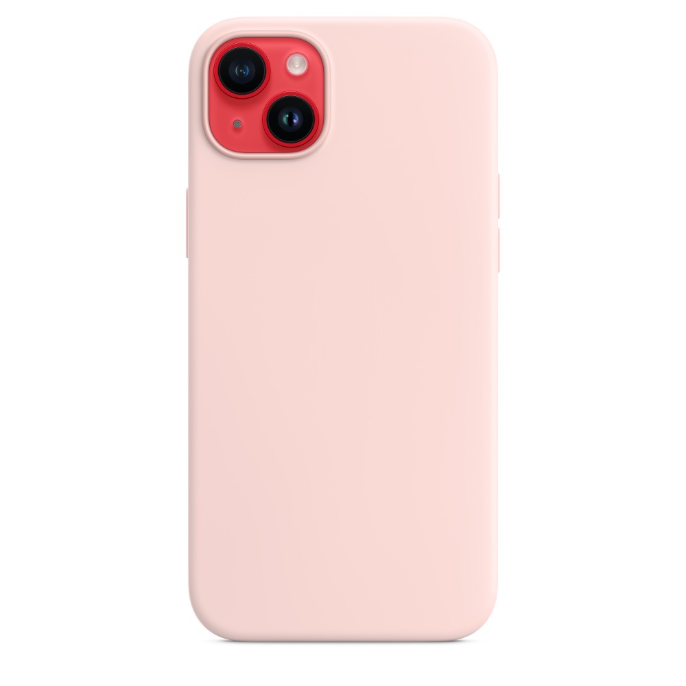 Силиконовый чехол Naturally Silicone Case with MagSafe Chalk Pink для iPhone 14 Plus