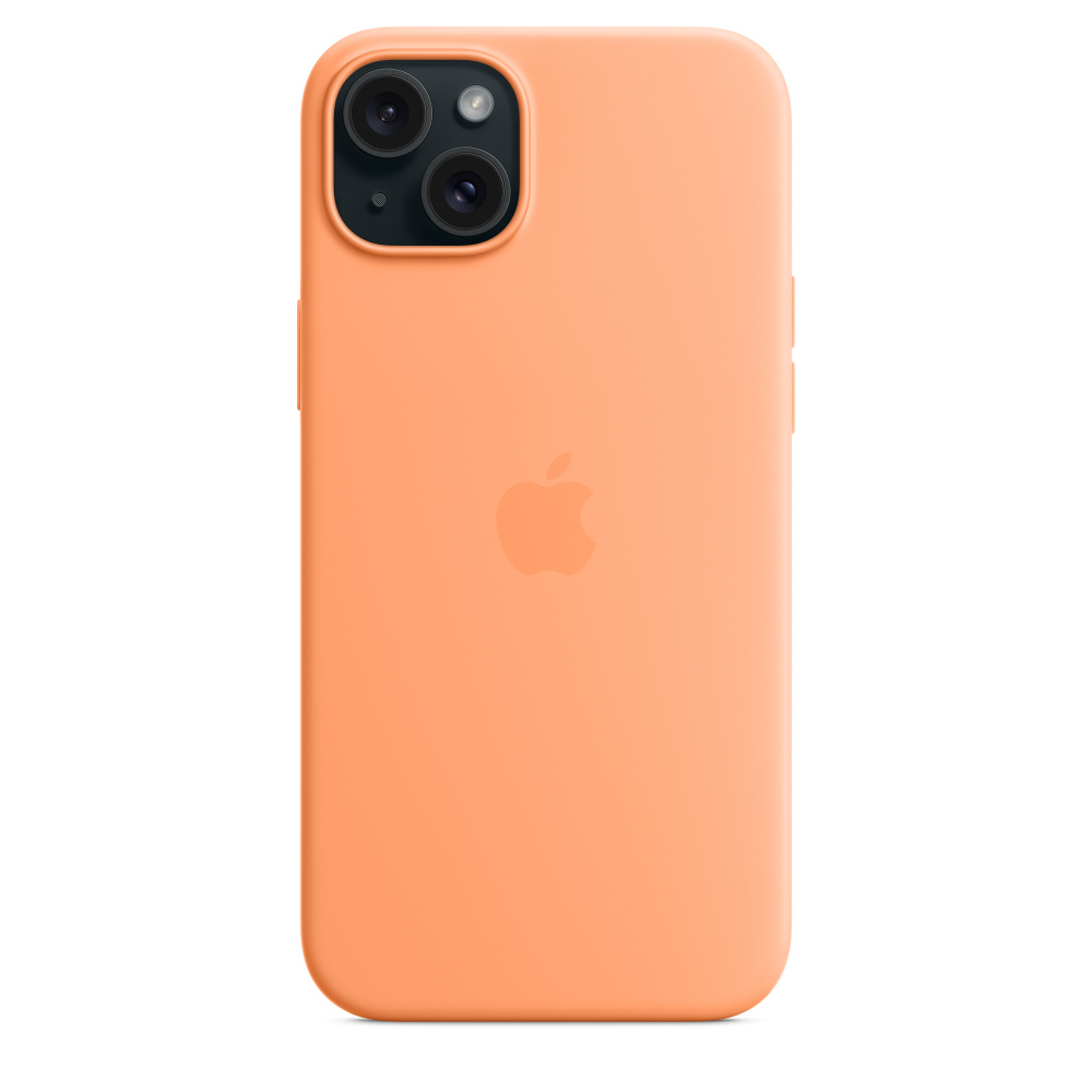 Силиконовый чехол Apple iPhone 15 Plus Silicone Case with MagSafe - Orange Sorbet (MT173ZM/A) для iPhone 15 Plus