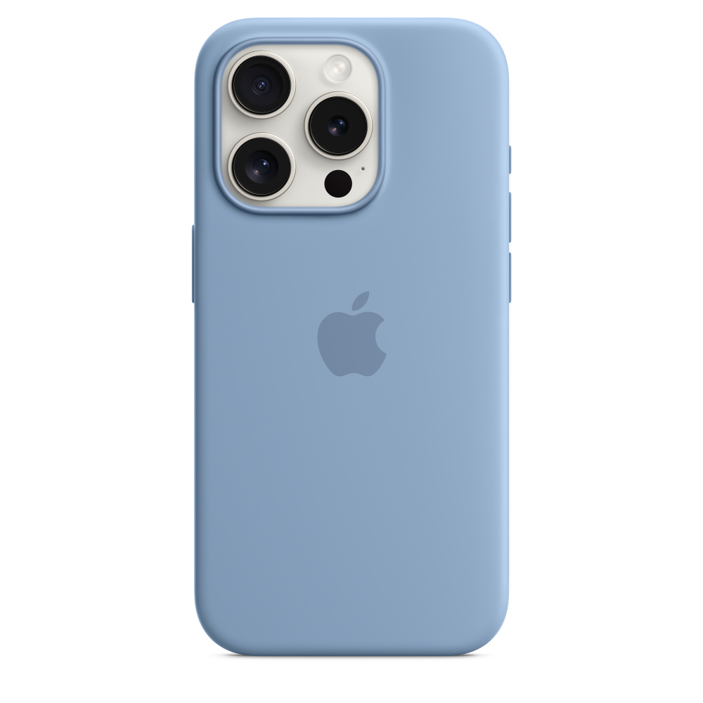 Силиконовый чехол Apple iPhone 15 Pro Silicone Case with MagSafe - Winter Blue (MT1L3ZM/A) для iPhone 15 Pro