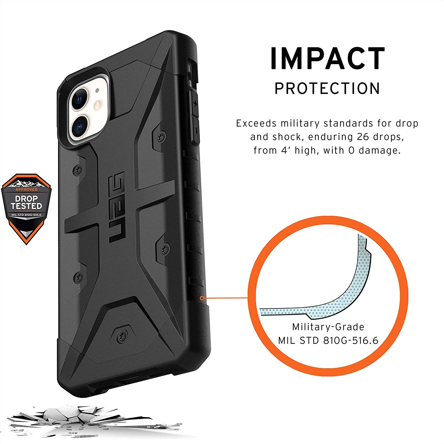 Чехол UAG Pathfinder Series Case Black для iPhone 11