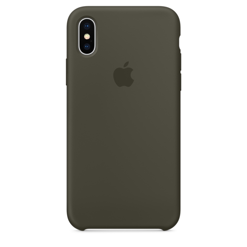 Силиконовый чехол Apple iPhone X Silicone Case - Dark Olive (MR522ZM/A) для iPhone X