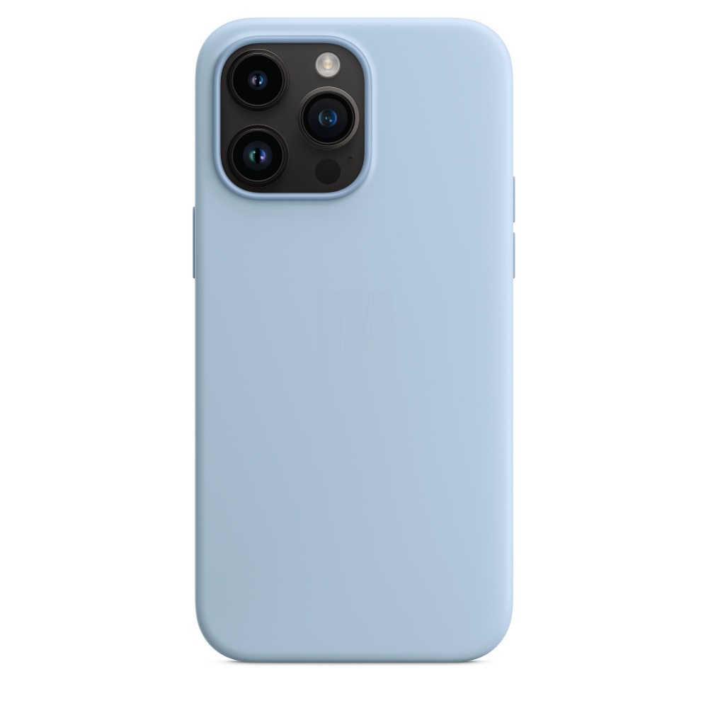 Силиконовый чехол Naturally Silicone Case with MagSafe Sky для iPhone 14 Pro Max