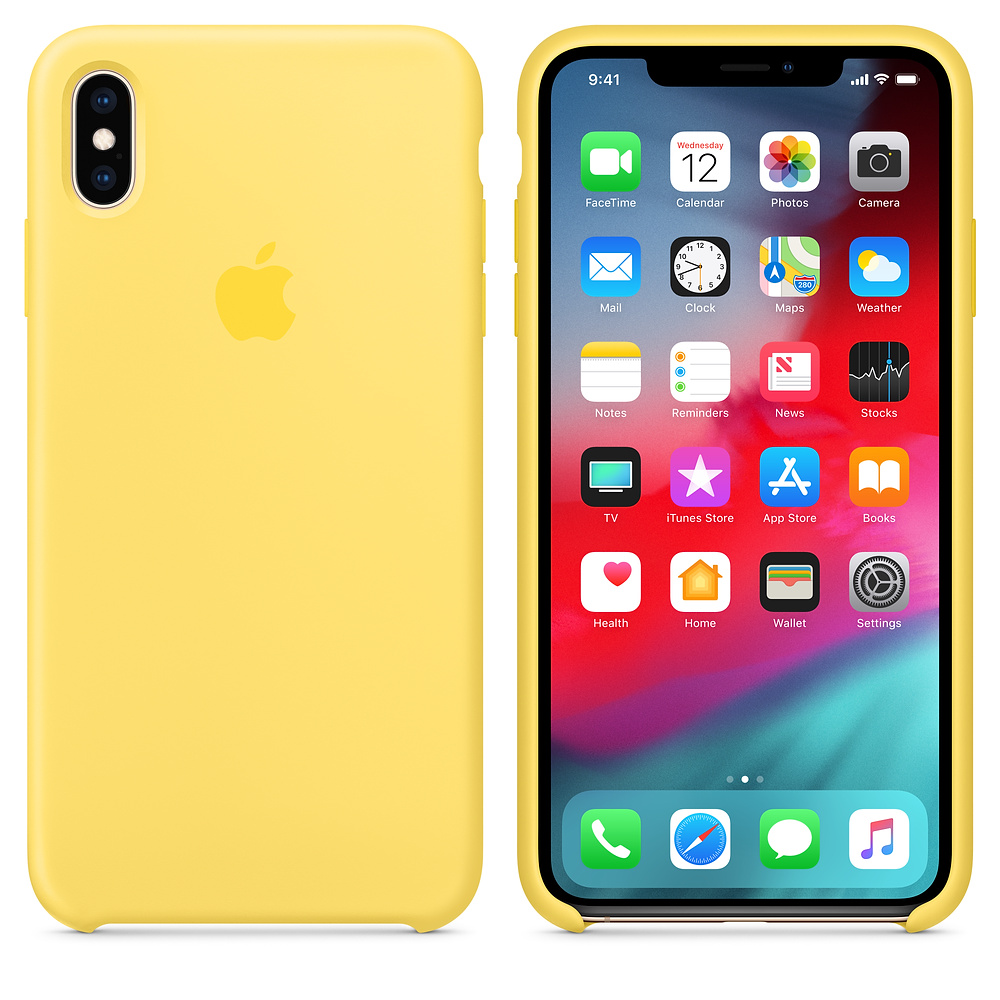 Силиконовый чехол Apple iPhone XS Silicone Case - Canary Yellow (MW992ZM/A) для iPhone XS