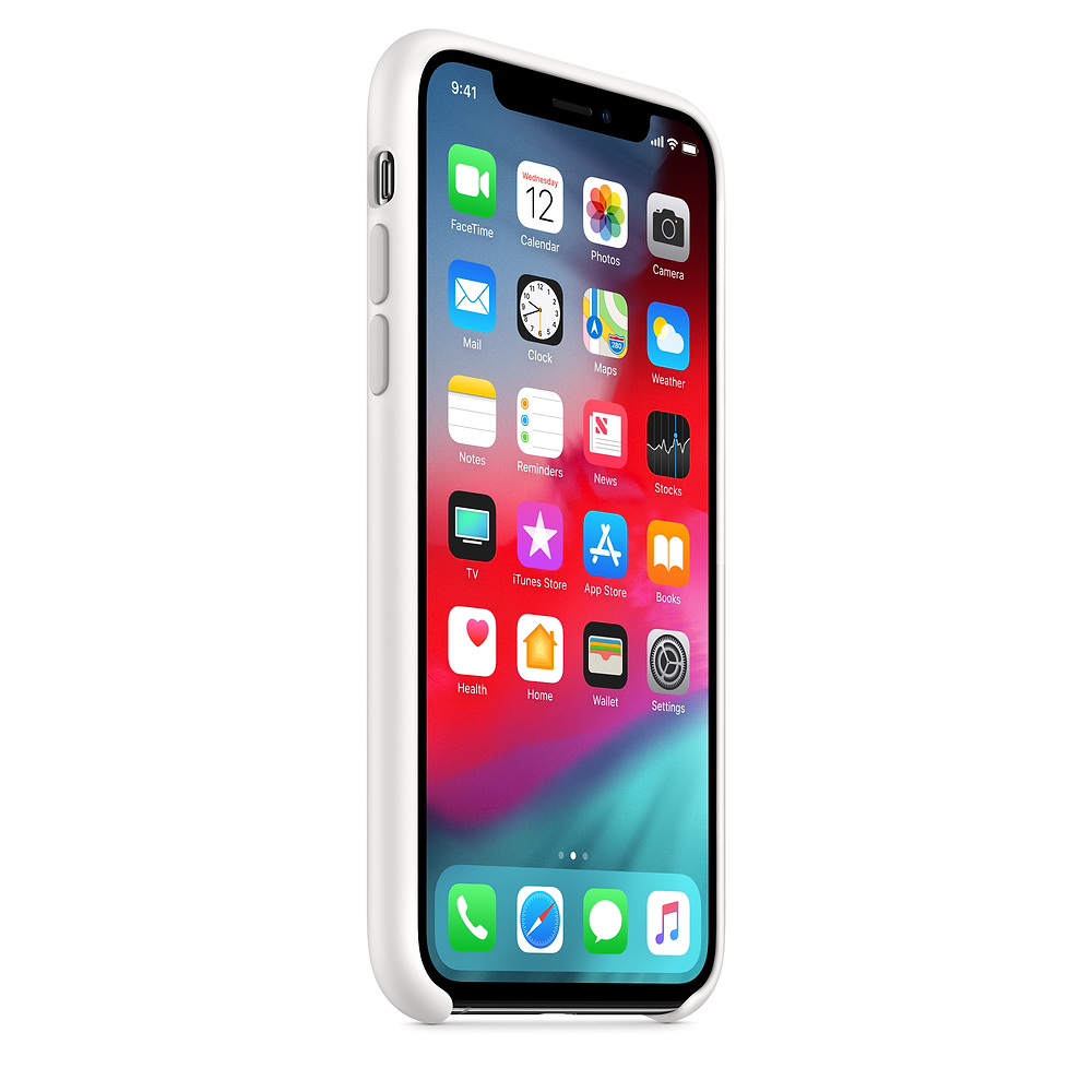 Cиликоновый чехол Apple iPhone XS Silicone Case - White (MRW82ZM/A) для iPhone XS