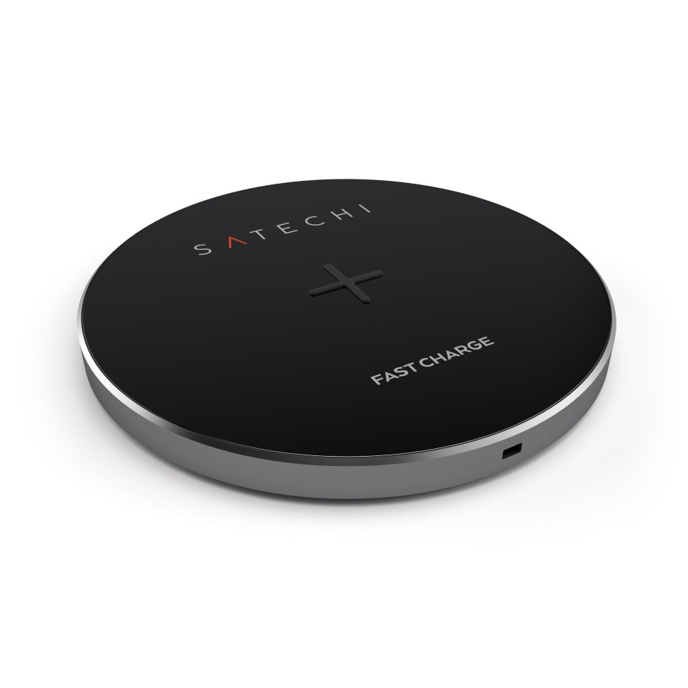 Беспроводное зарядное устройство Satechi Wireless Charger Space Grey ST-WCPM