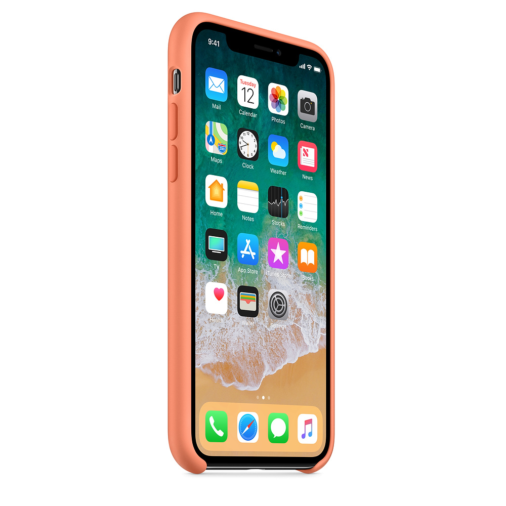 Силиконовый чехол Apple iPhone X Silicone Case - Peach (MRRC2ZM/A) для iPhone X