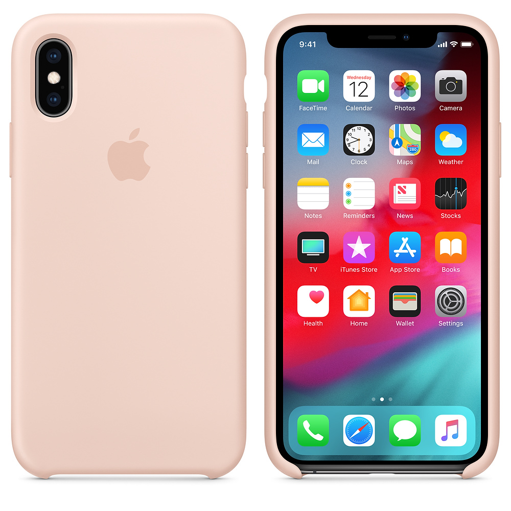 Силиконовый чехол Apple iPhone XS Silicone Case - Pink Sand (MTF82ZM/A) для iPhone XS