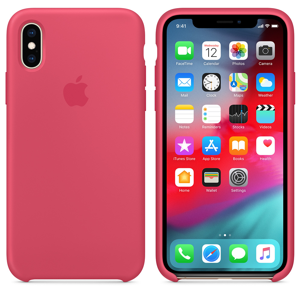 Силиконовый чехол Apple iPhone XS Silicone Case - Hibiscus (MUJT2ZM/A) для iPhone XS