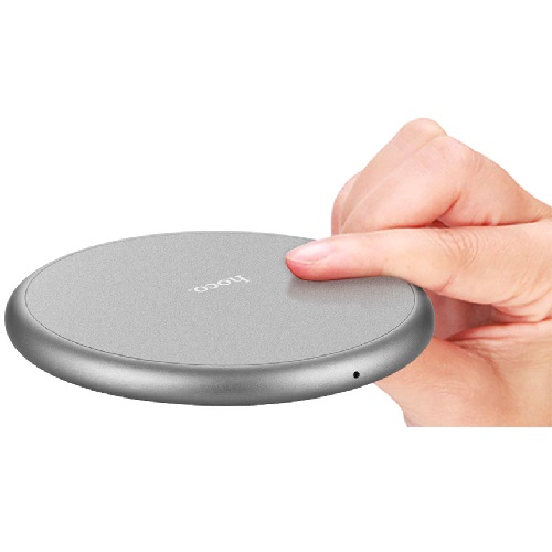 Беспроводное зарядное устройство Hoco CW3A Round Wireless Charging Gray