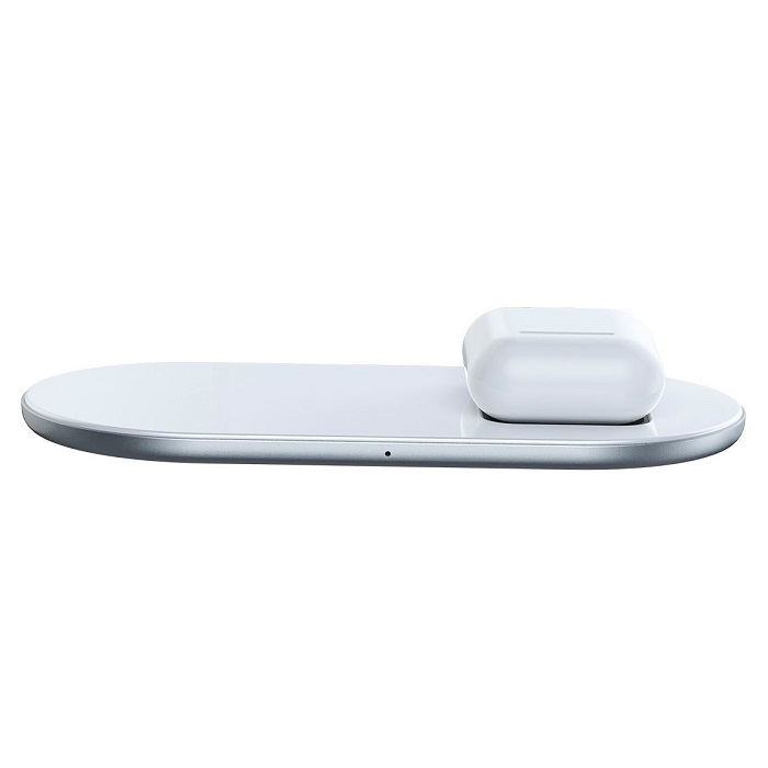 Беспроводное зарядное устройство Baseus Simple 2in1 White (WXJK-02)