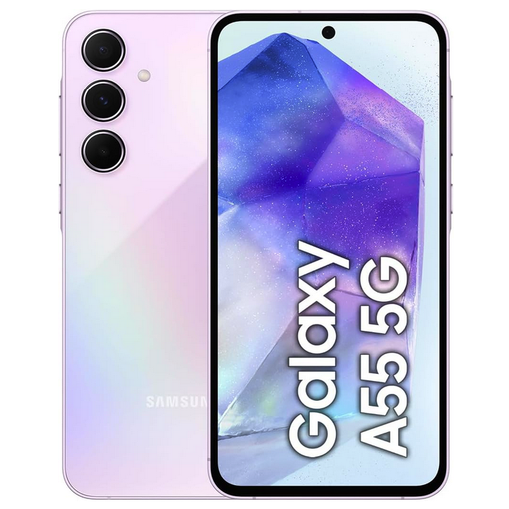 Смартфон Samsung Galaxy A55 5G 8/128 ГБ, Dual: nano SIM + eSIM, lilac