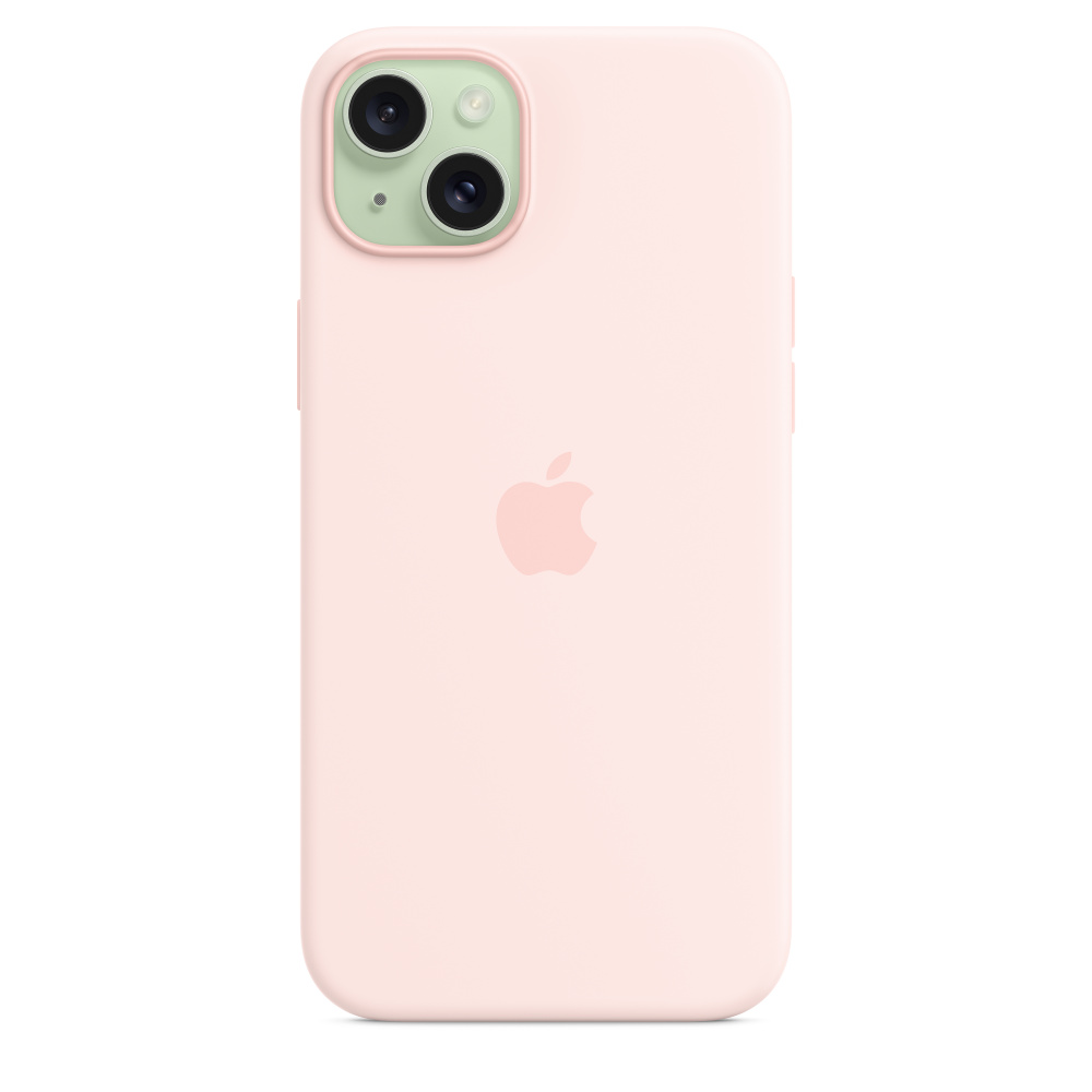 Силиконовый чехол Apple iPhone 15 Plus Silicone Case with MagSafe - Light Pink (MT143ZM/A) для iPhone 15 Plus