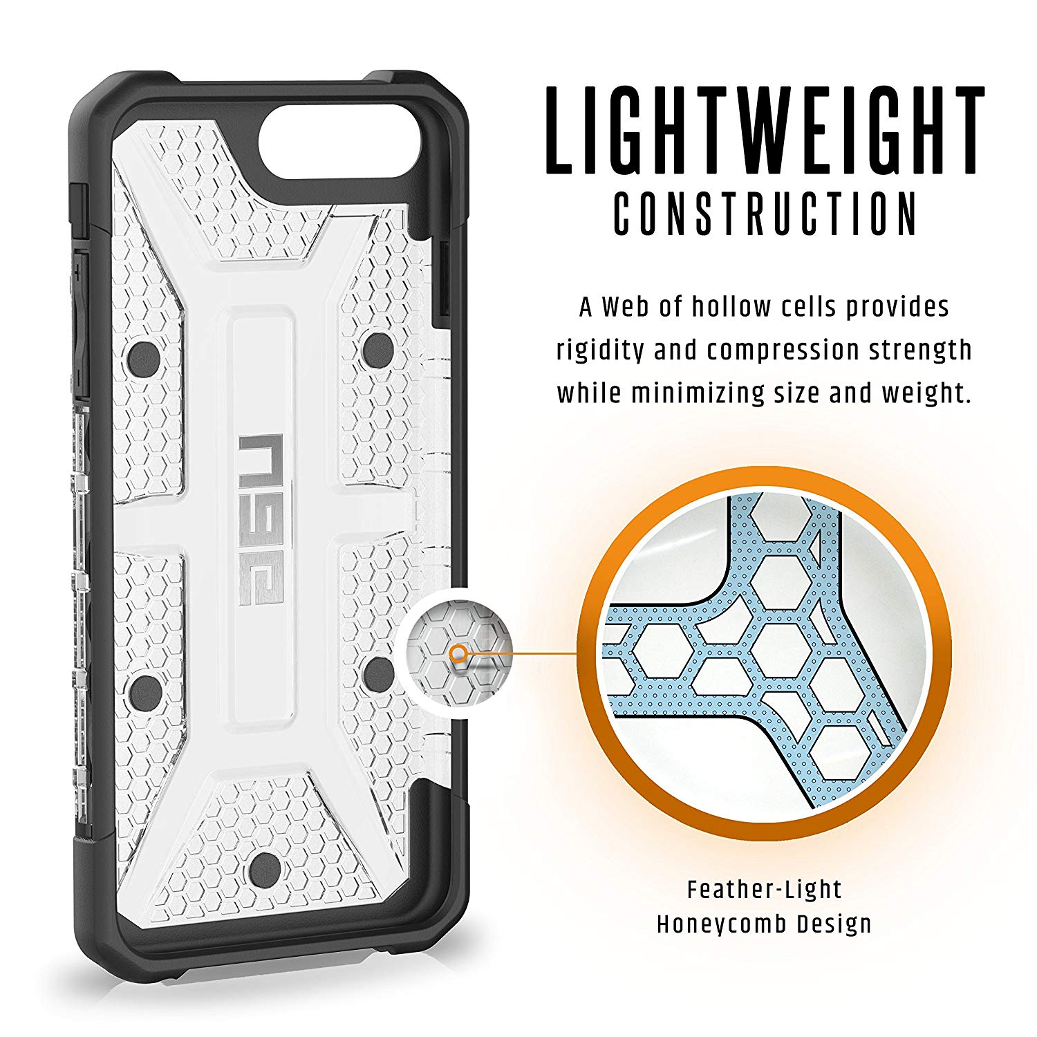 Противоударный защитный чехол UAG Plasma Ice для iPhone 7 Plus/8 Plus