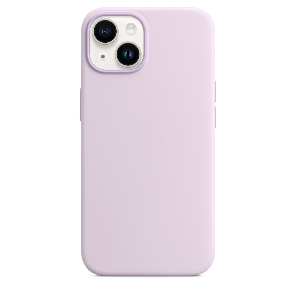 Силиконовый чехол Naturally Silicone Case with MagSafe Lilac для iPhone 14