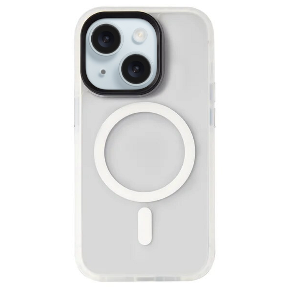 Чехол Gurdini Nano Series with Magsafe White для iPhone 15 Plus