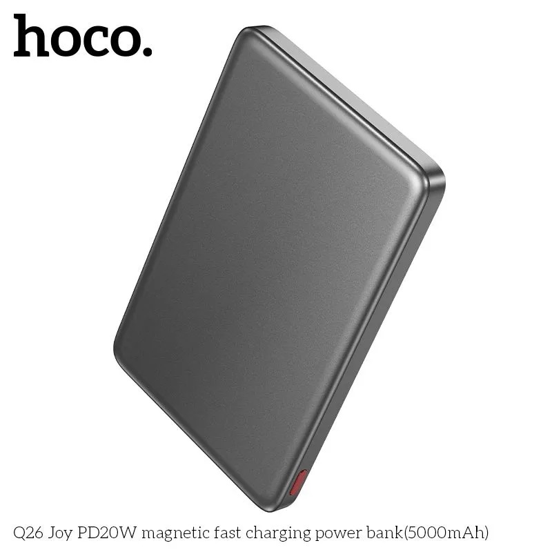 Внешний аккумулятор HOCO 5000 mAh Magnetic Magsafe 20W (Q26) Metal Gray