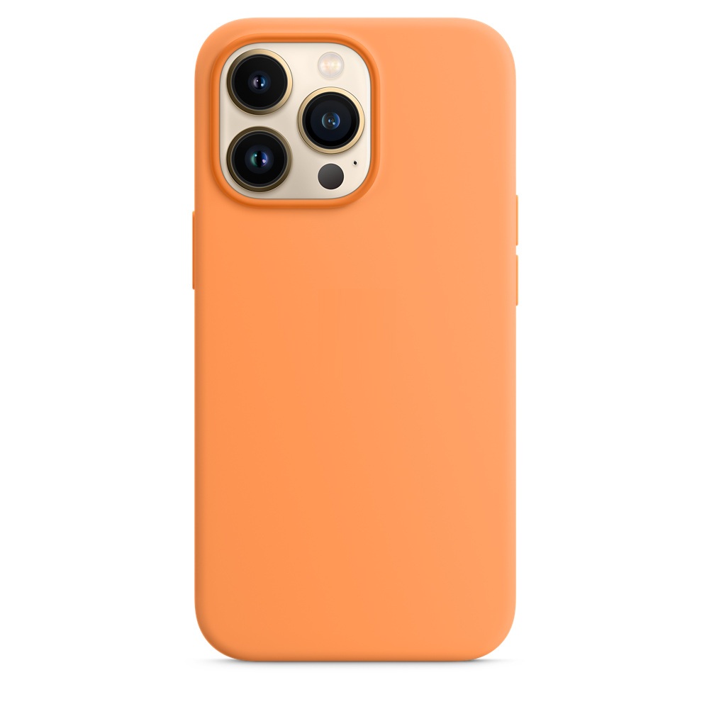 Силиконовый чехол Naturally Silicone Case with MagSafe Marigold для iPhone 13 Pro