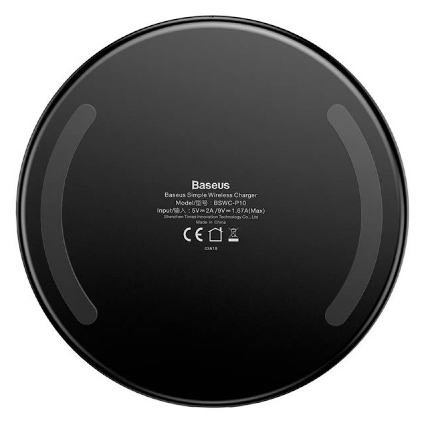 Беспроводная зарядка Baseus Simple Wireless Charger Black