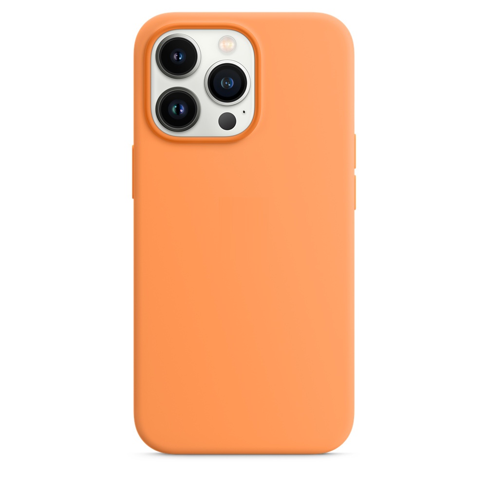 Силиконовый чехол Naturally Silicone Case with MagSafe Marigold для iPhone 13 Pro