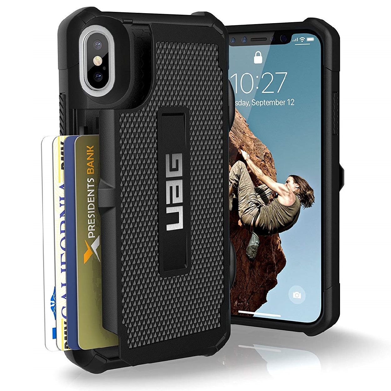 Противоударный защитный чехол UAG Trooper Black для iPhone X/XS