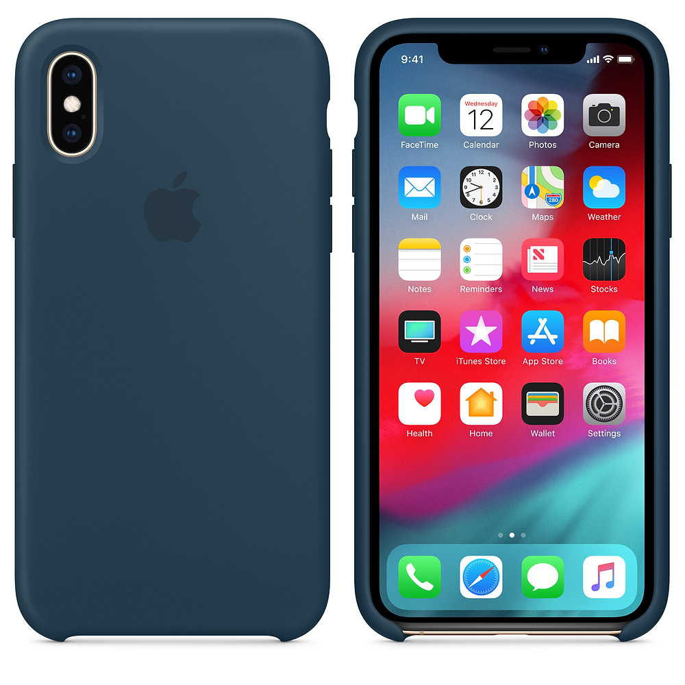 Силиконовый чехол Apple iPhone XS Silicone Case - Pacific Green (MUJU2ZM/A) для iPhone XS